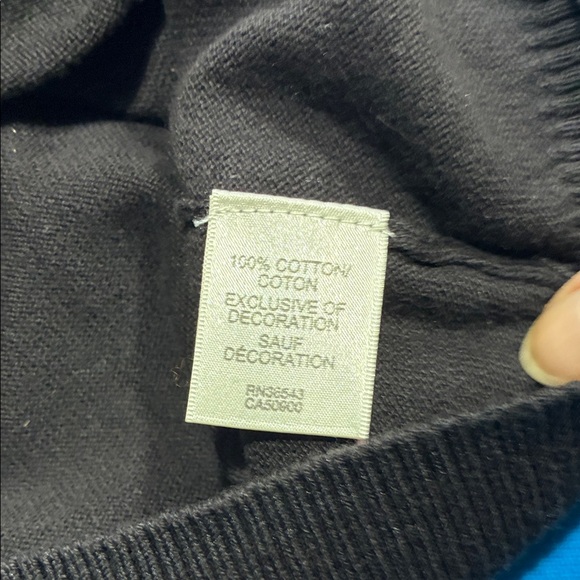 Van Heusen Black Knit Button-Up 100% Cotton Sweater NWT - Picture 5 of 12